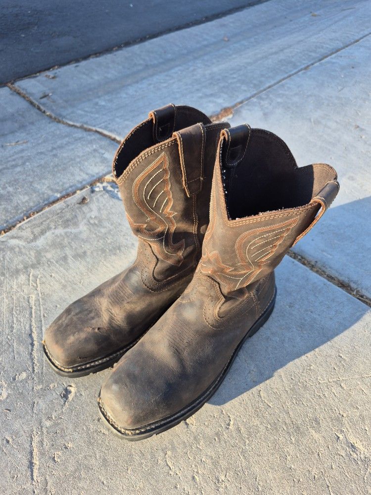 Men's Western Leather Work Boots