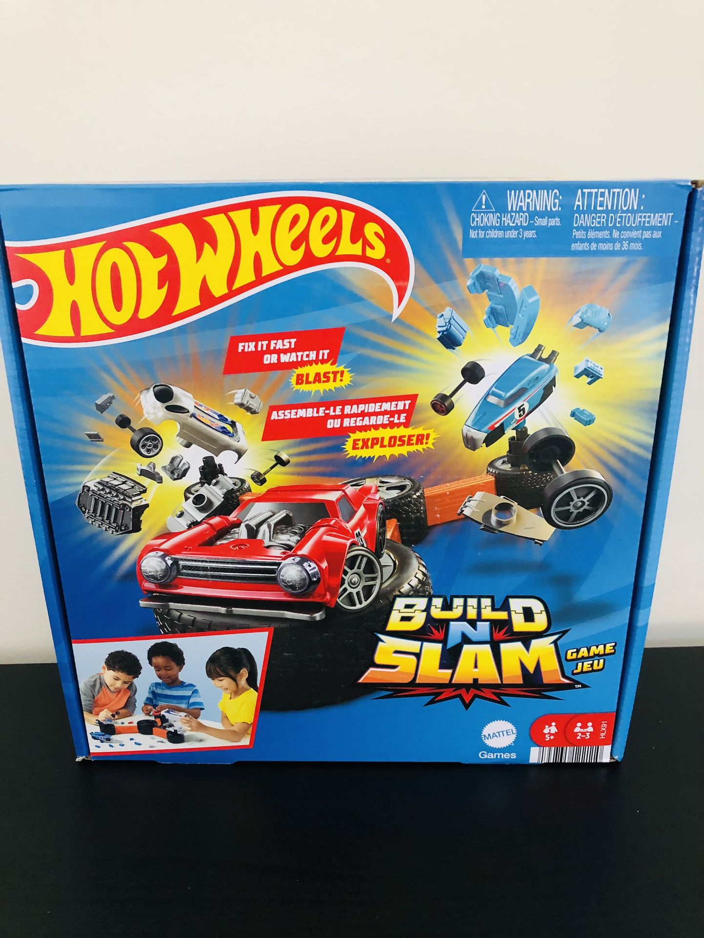 Brand new! Hot Wheels Build ‘n Slam Kids Games, Car Game