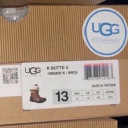 UGGS Adirondack III Boot Chestnut Snow Or Rain Boots Size  13  Kids