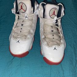 Jordan 6 Rings White University Red