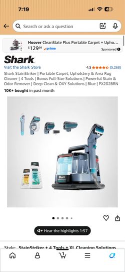 Portable carpet cleaning