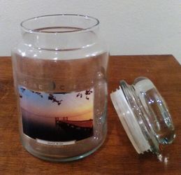 2 Beautiful Glass Canisters / Jars (3” top, 4” bottom, 5.5” tall) for Storing Potpourri Dried Flowers,w Fragrance Perfume P4etals or Other Lovely Thin
