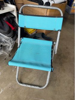 1 Piece Folding Chairs Outdoor & Camping, Fishing Chairs Folding, Portable Folding Chairs, Foldable Garden Chairs - Blue