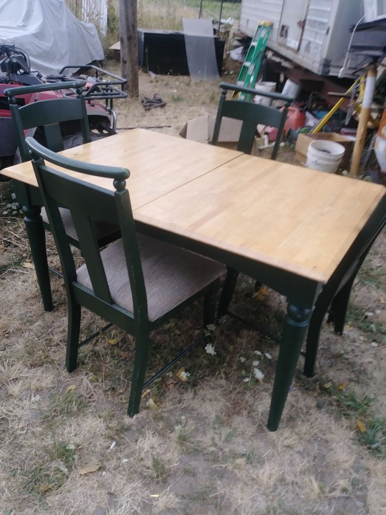 Table and 4 chairs