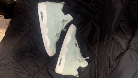 S 12 Jordan 4’s Mint Green Worn Once