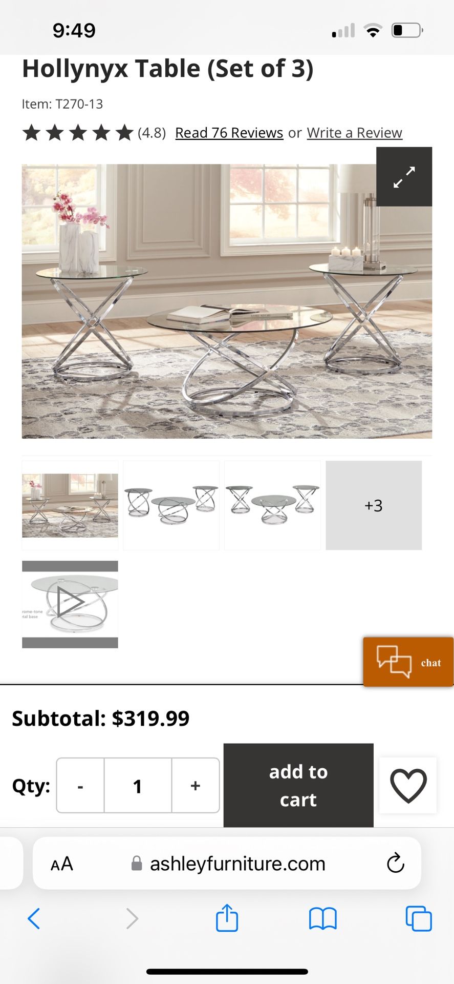 2 End Tables (does Not Include Coffee Table)