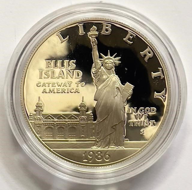 1986 Statue of Liberty Proof Silver Dollar
