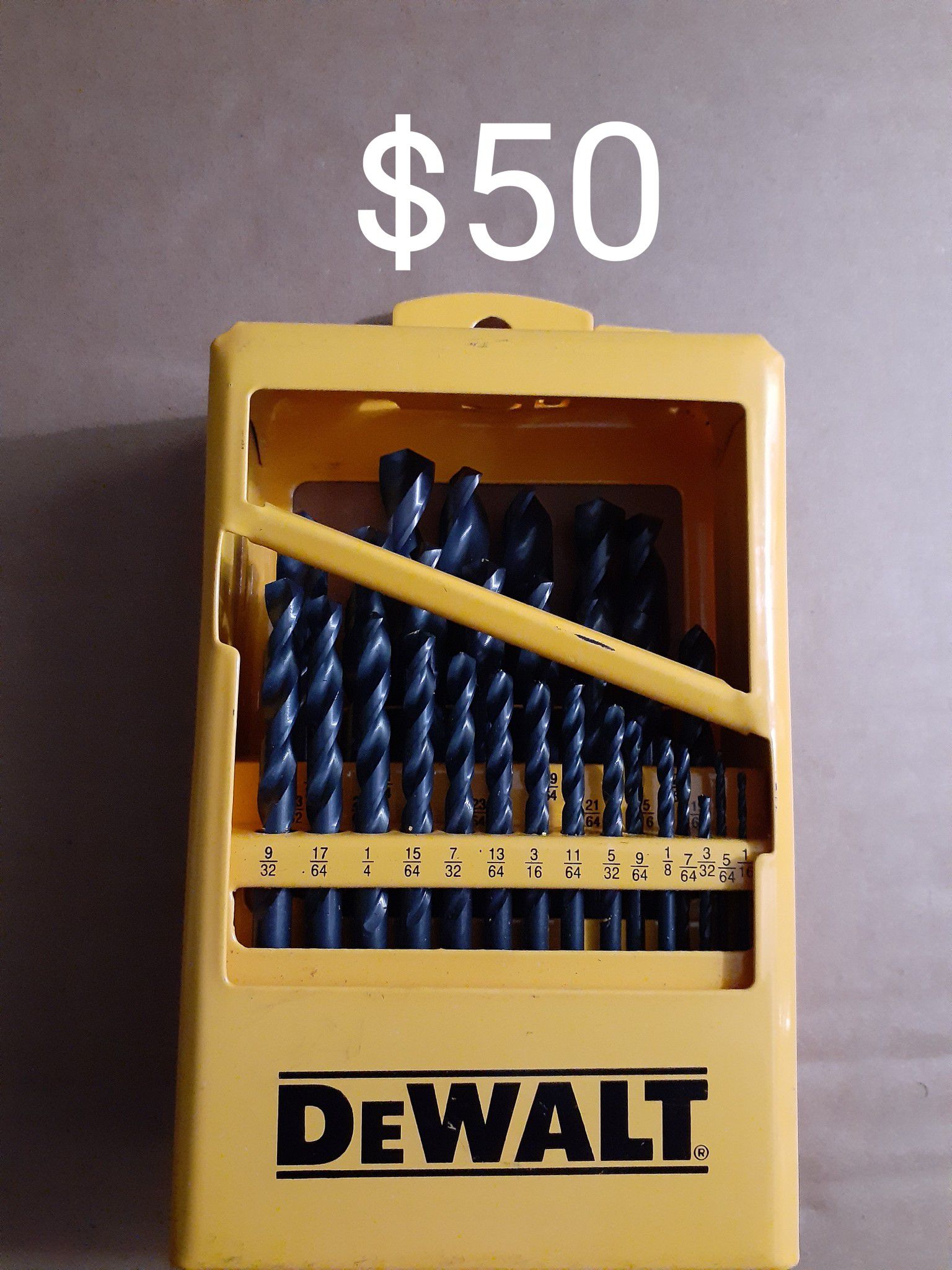 Dewalt Black Oxide Drill Bits 29 piece (New)