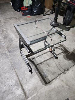 Small glass office table