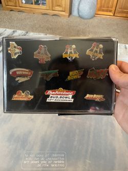 NFL 10th Anniversary Budweiser pin set