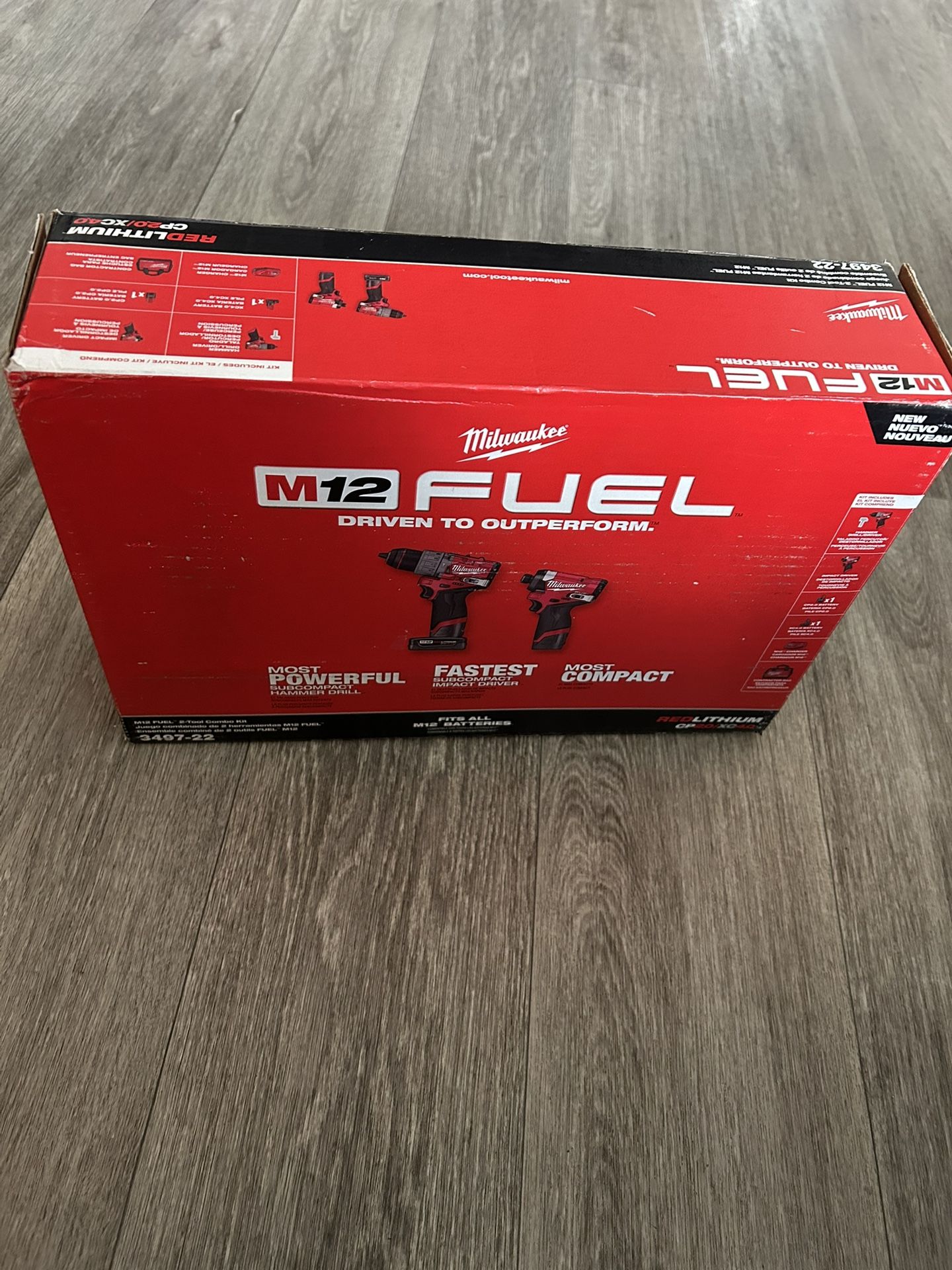 Milwaukee  M12  impact and drill combo