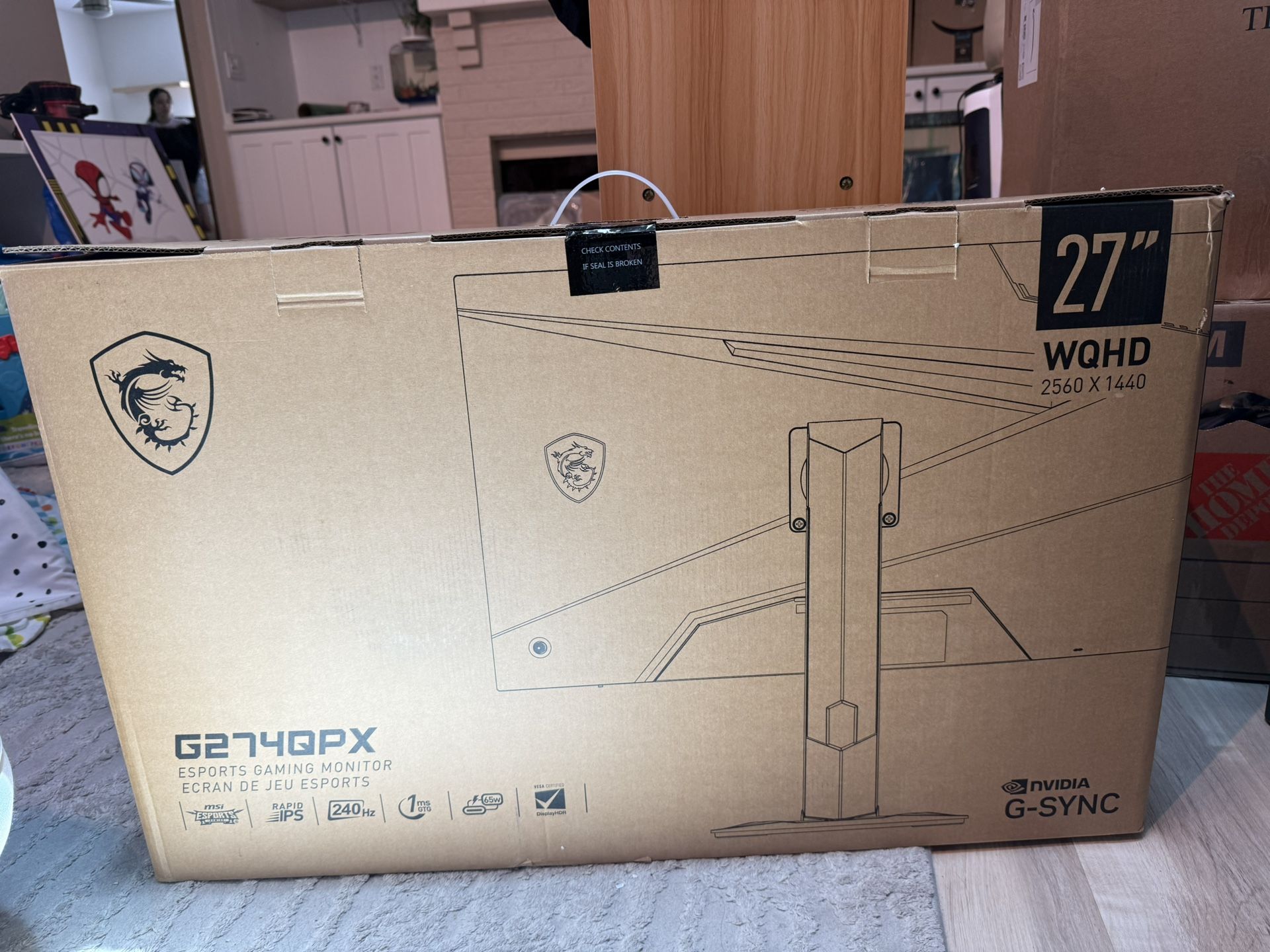 Gaming Monitor 27” 1440p 240hz