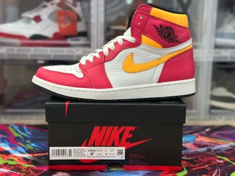 (USED) Size 9.5 - Air Jordan 1 High OG Light Fusion Red - $50