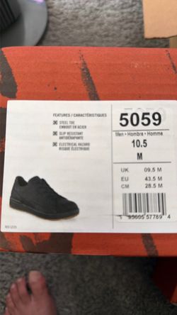Men's Steel Toe Work Shoes Size 10.5