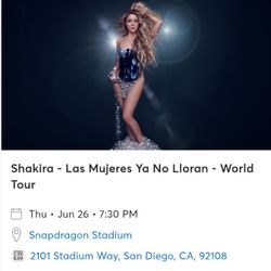 Shakira Tour San Diego 