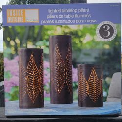 New Lighted Tabletop Pillars 