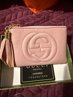 Pink wallet with box. SEE PICTURE