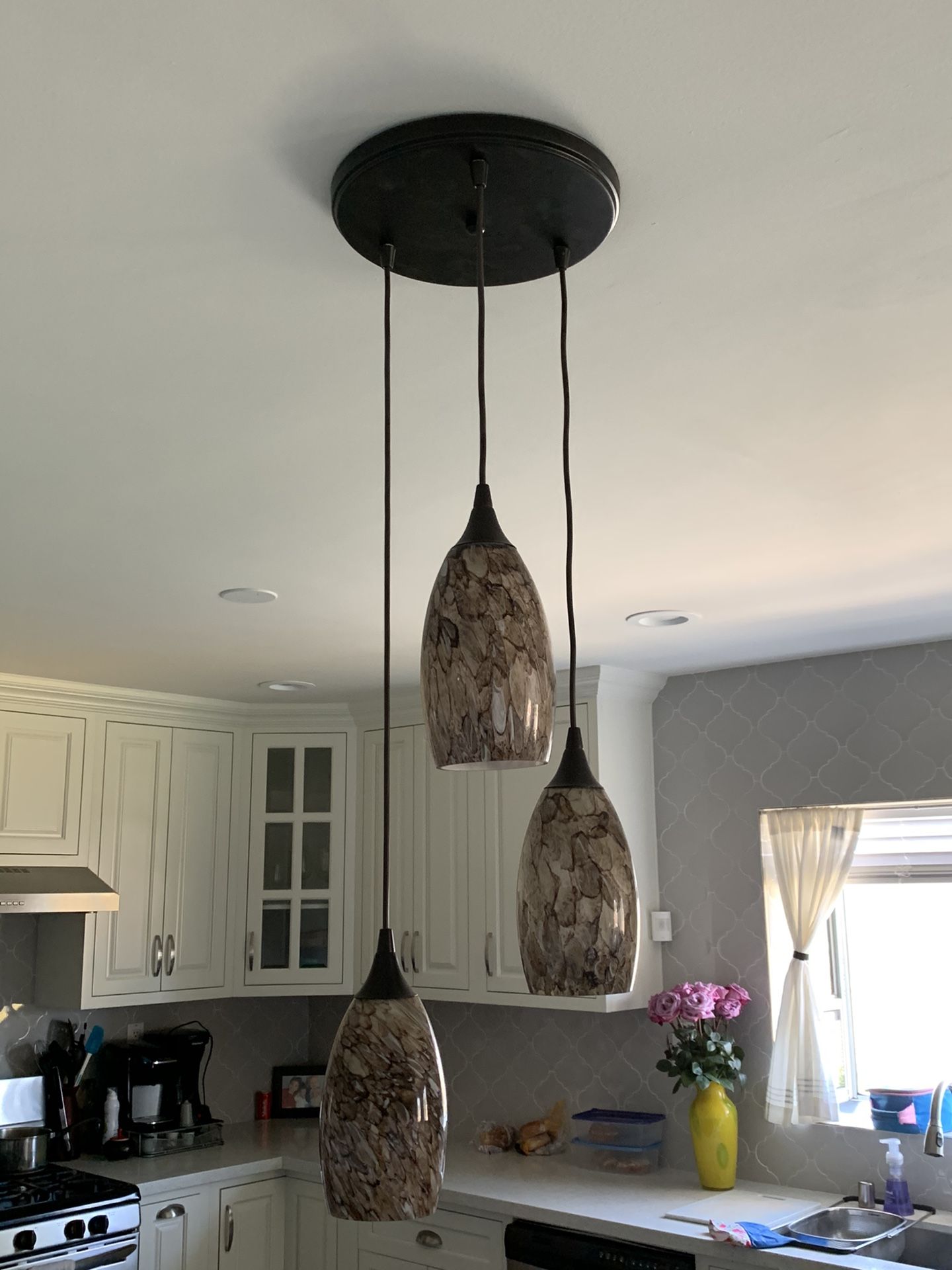 Hanging kitchen island light