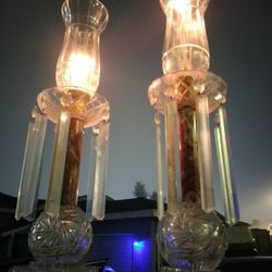 Mantle Luster Maybe And Crystal Candle Holders