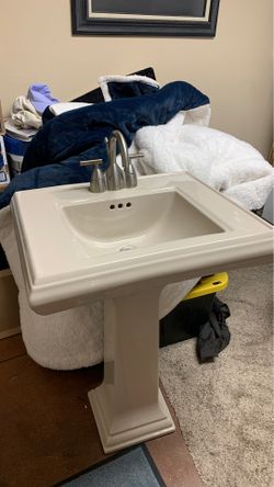 Koehler Pedestal Sink with faucet