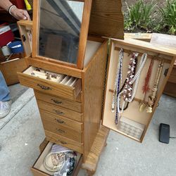 Vintage Jewelry Cabinet 