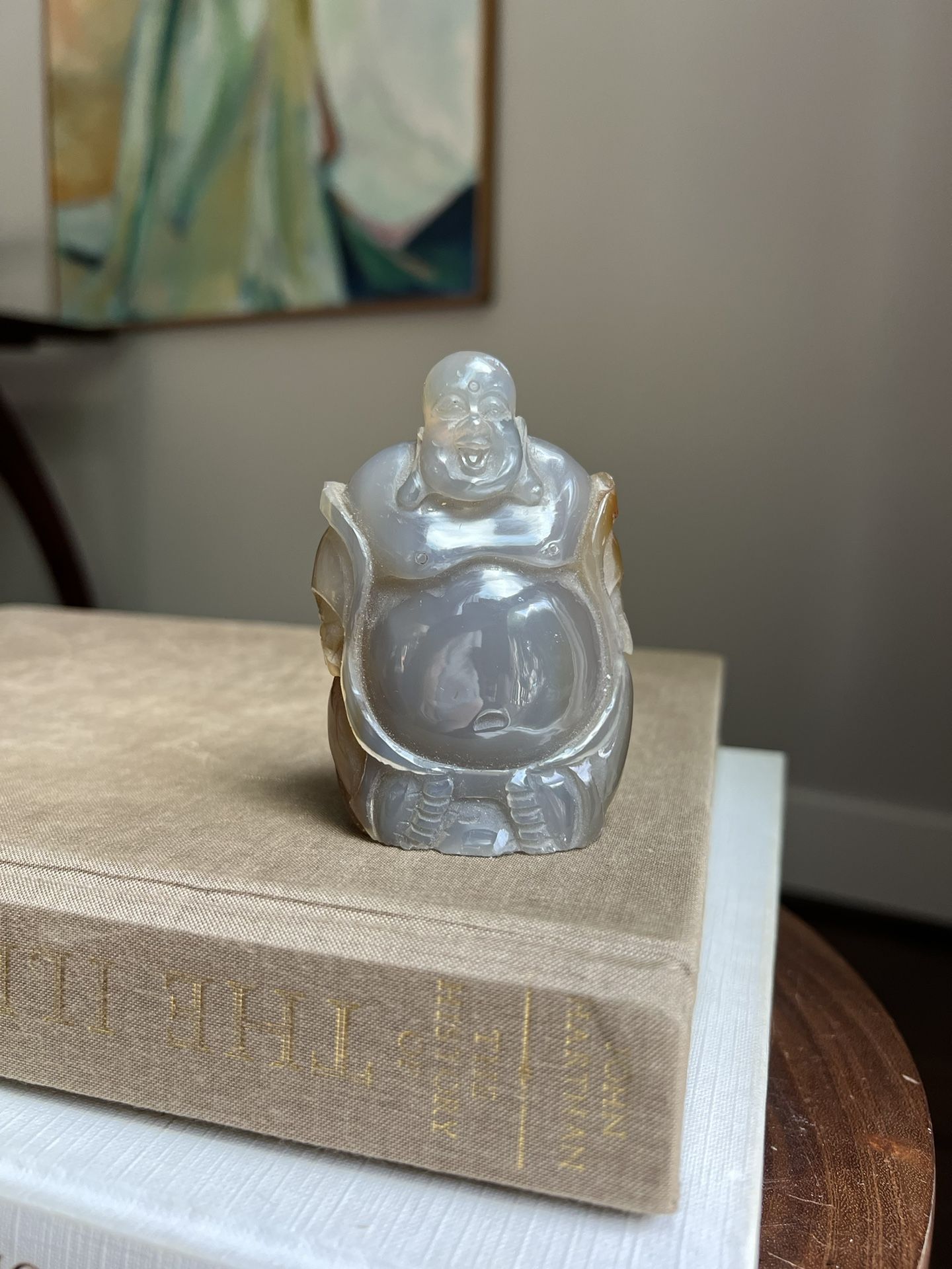 Small Agate Buddha ( H3 1/2” ) firm on price