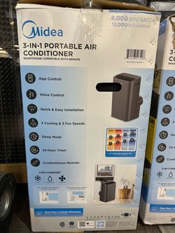Midea Portable AC 8000 BTU Take One Home Today $0 Initial Payment Read Description