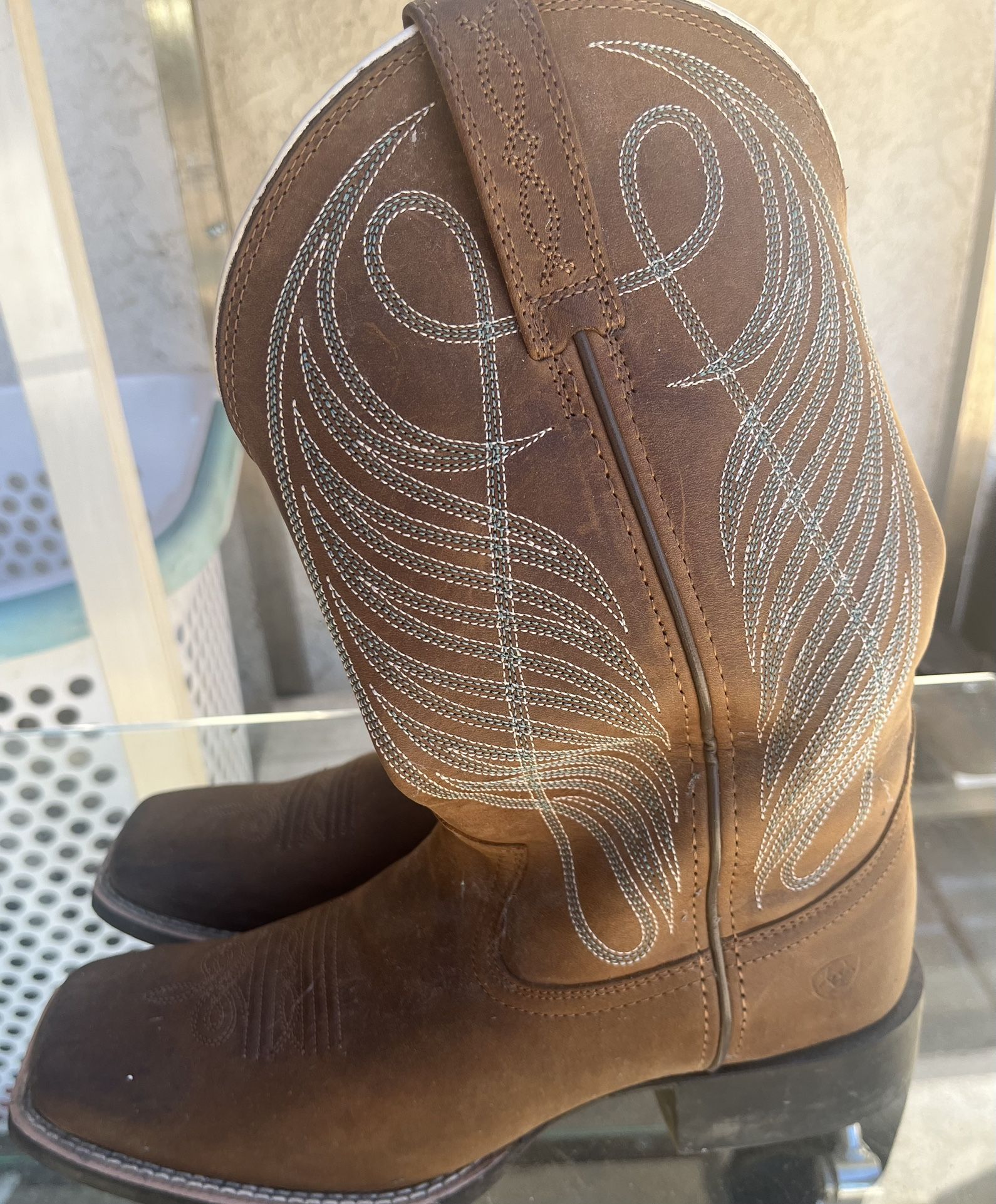 Halloween Size 8.5 Brown Costume Party Cowboy Boots 