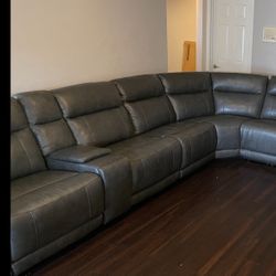 Leather Sectional 