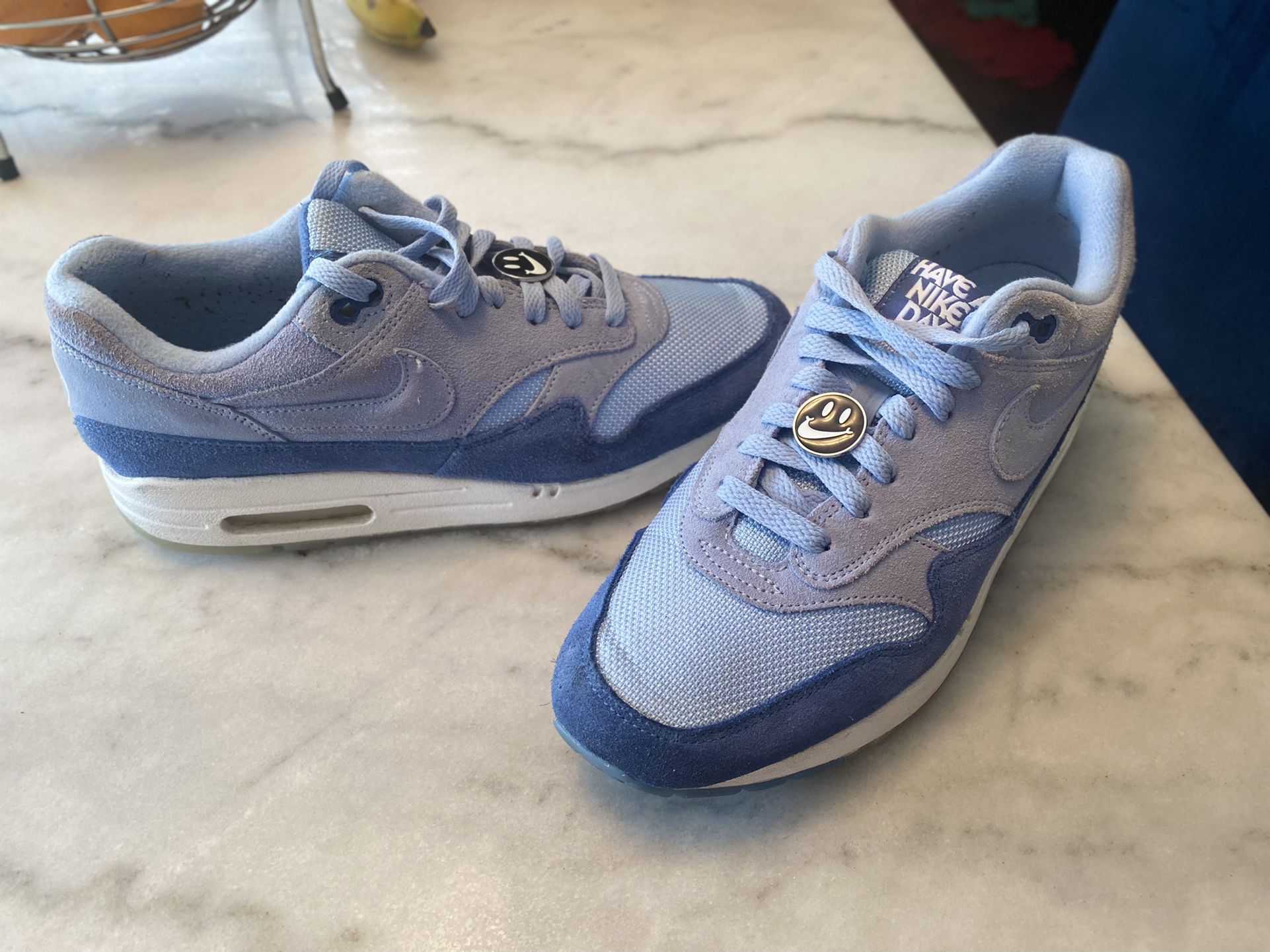 Señuelo Arrestar motivo Nike Air Max 1 Have A Nice Day Indigo Storm 100% Authentic Slightly Used  Men Size 8.5 for Sale in Chesapeake, VA - OfferUp
