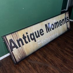 Antique Moments Light Sign 