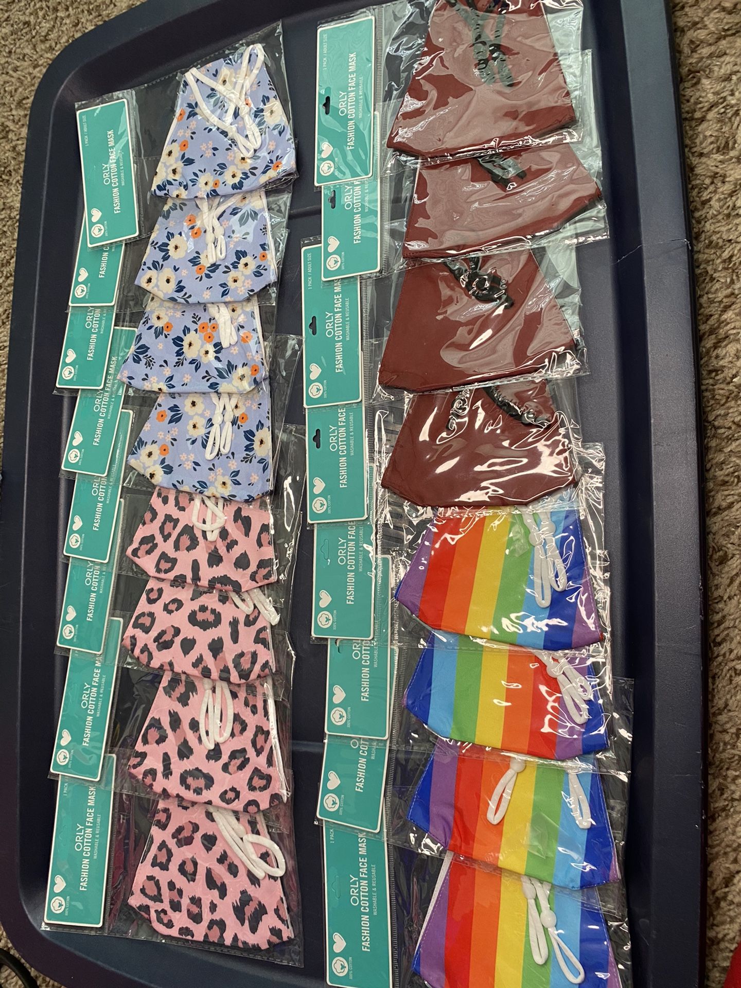 23 Pack Ladies Face Mask