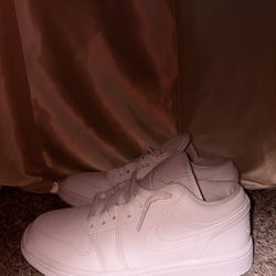 Low Air Jordans - all white