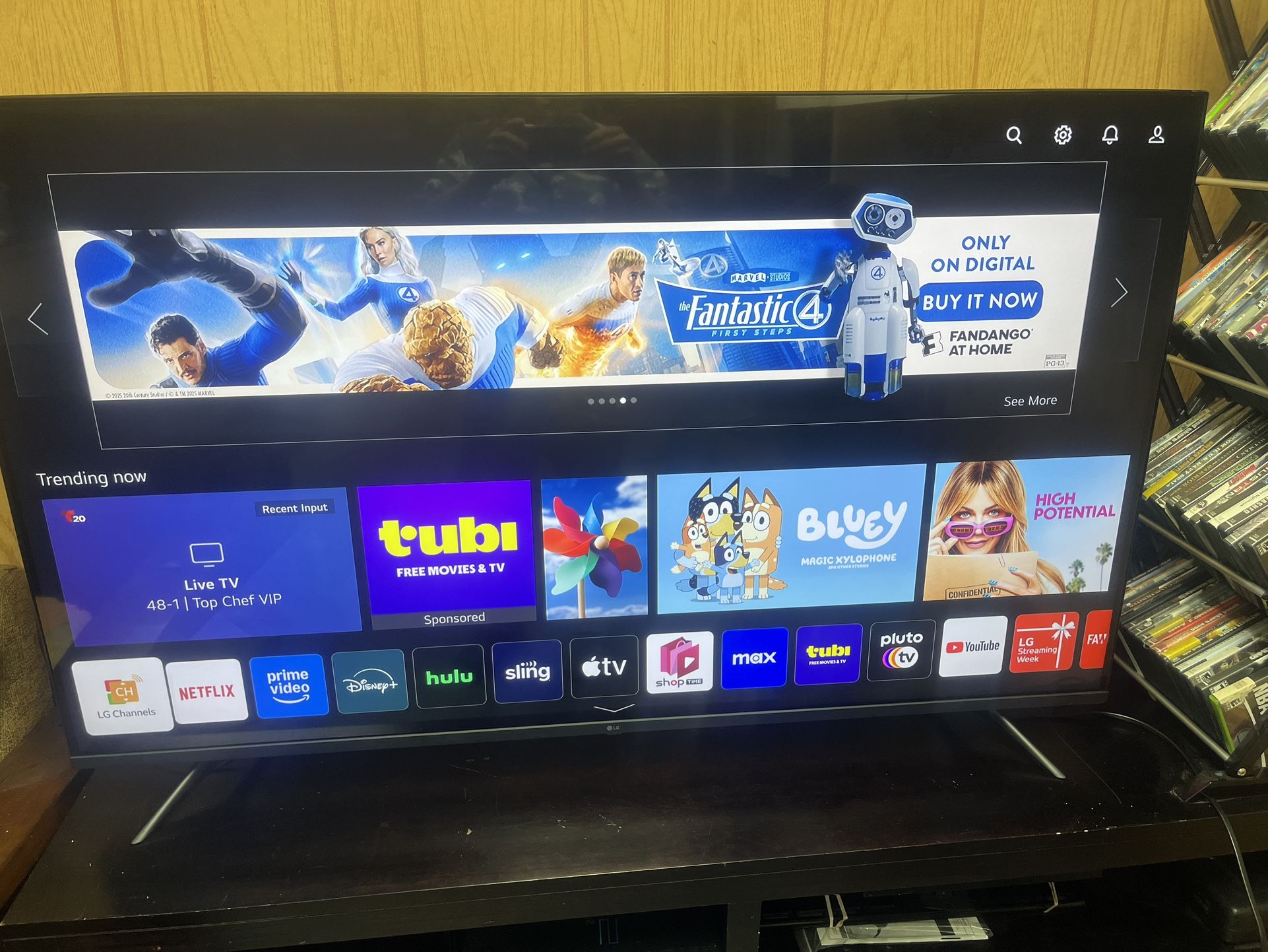 LG 55” 4K Thin Q SMART TV