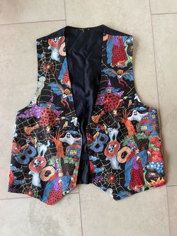 Halloween Novelty Print Vest