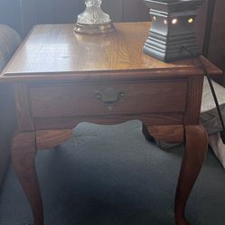 Solid Oak End Tables