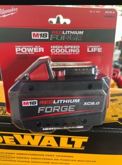 Milwaukee 18v Battery 8.0 Forge New