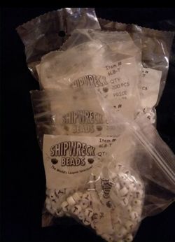 10,530 Alphabet Beads & a few No. Beads shipwreck Beads Czech made