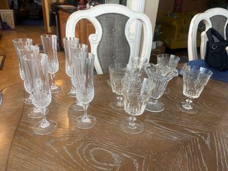 Crystal Cut Glass Stemware Collection
