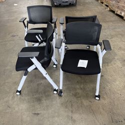 4 Pack Ergonomic Stackable Conference Room Chairs