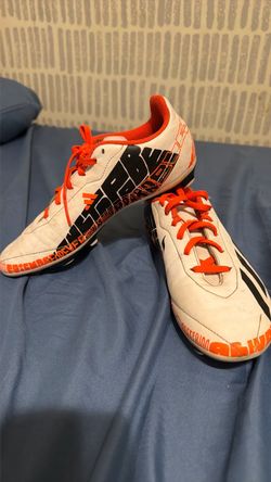 Adidas Soccer Cleats White Orange Black