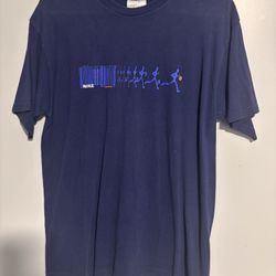 Vintage Nike 2000s Evolution Revolution Blue Long Sleeve Skater Shirt XL RARE