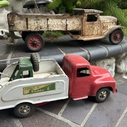 Vintage Antique Metal Toy Trucks 