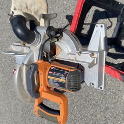 RIDGID 15 Amp 10 in. Corded Dual Bevel Miter Saw w/LED Cut
