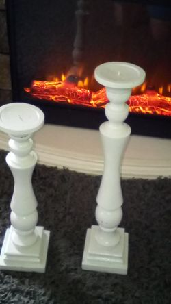 Candle holders "white'