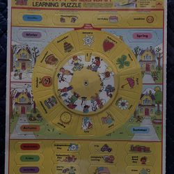 Vintage Golden Step Ahead Activity Calendar Learning Puzzle (Sealed, 1987)