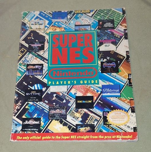 Official Nintendo Super NES Player's Guide Book SNES 1992 Magazine
