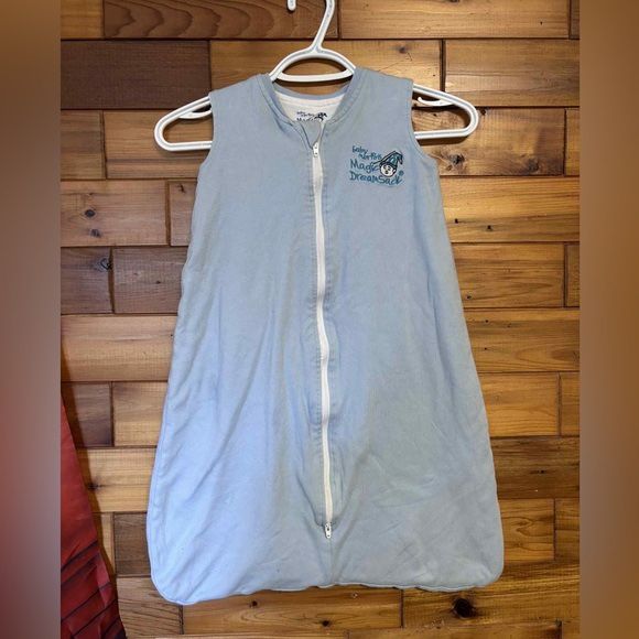Baby Merlin’s Magic Dream Sack Size Small 6-12 Months Baby Sleep Blue Boys Zip 
