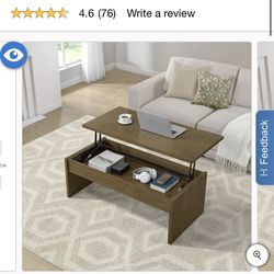 Whitlee Bayside Furnishings Lift-Top Coffee Table Brand New In Box
