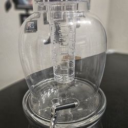 3 gallon glass drink dispenser with infuser